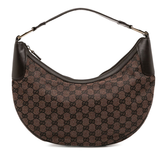 Gucci GG Canvas Half Moon Hobo