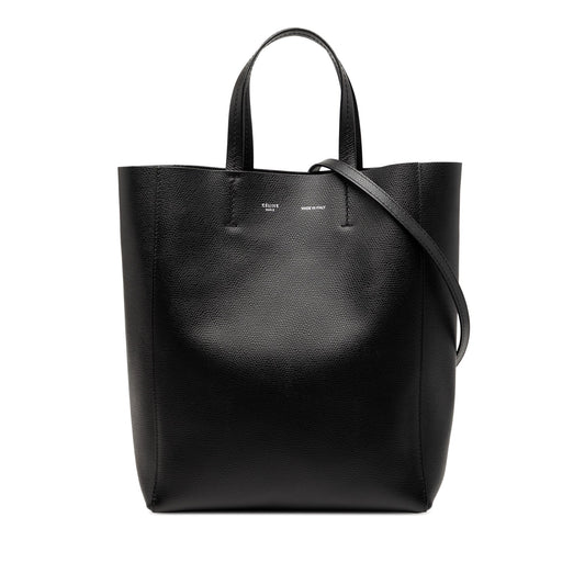 Celine Small Grained Calfskin Vertical Cabas Satchel