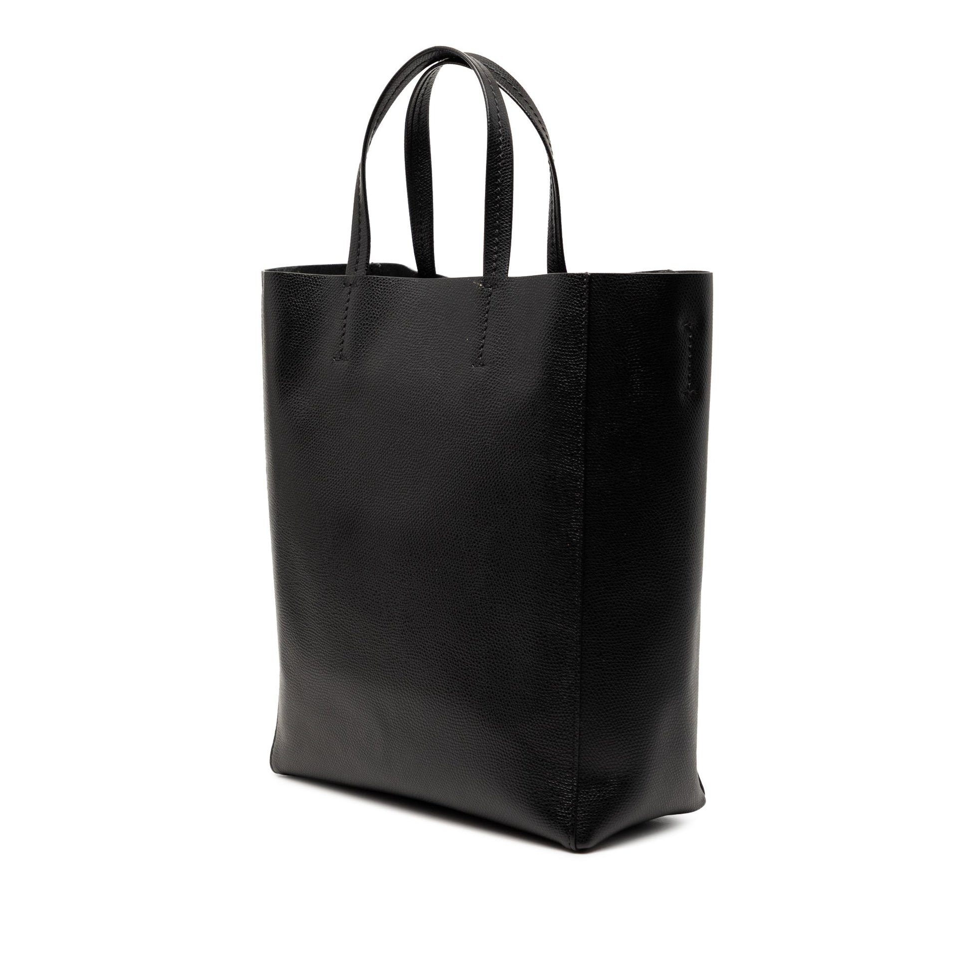 Celine Small Grained Calfskin Vertical Cabas Satchel