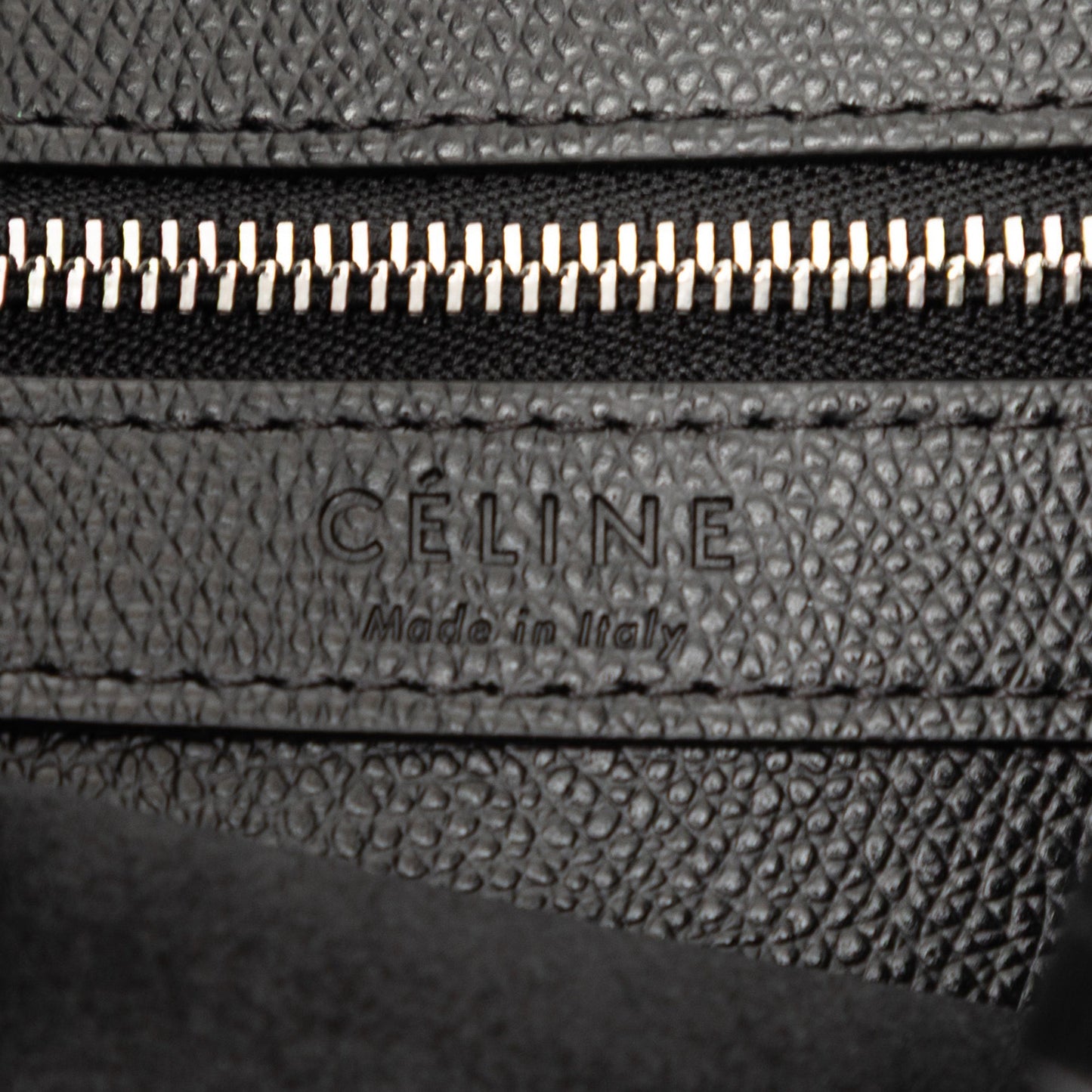 Celine Small Grained Calfskin Vertical Cabas Satchel