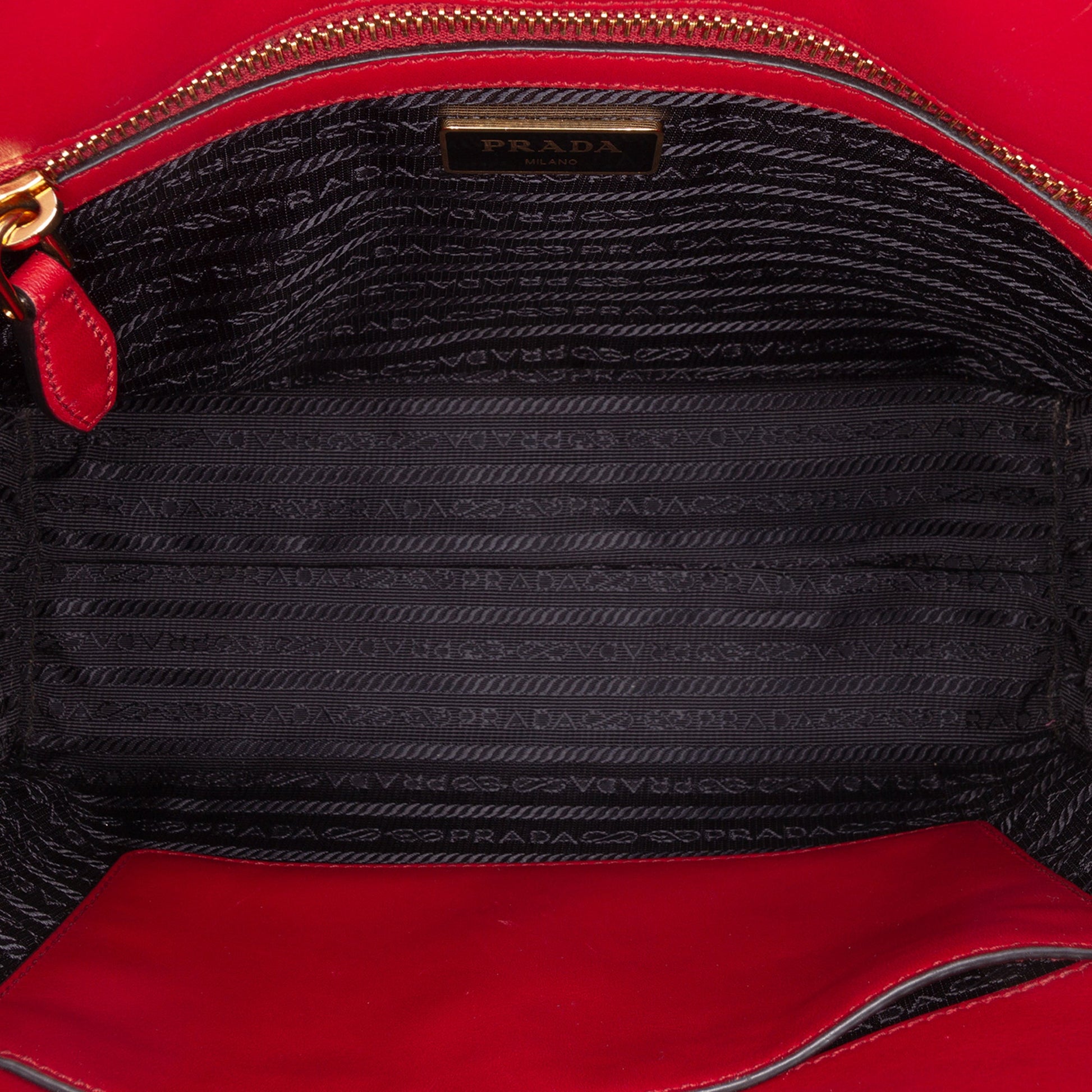 Prada Soft Calf Trimmed Saffiano Convertible Tote