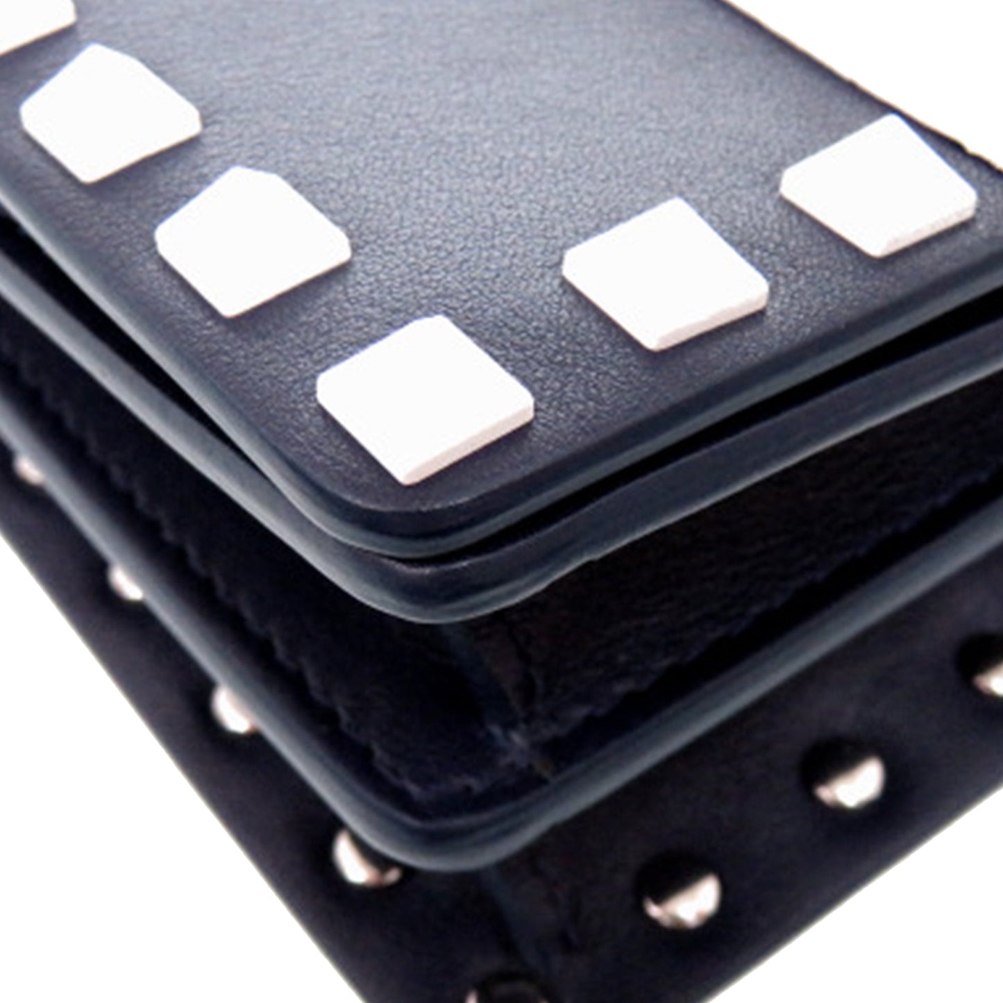 Valentino Smooth Calfskin Colorblock Free Rockstud Spike Crossbody