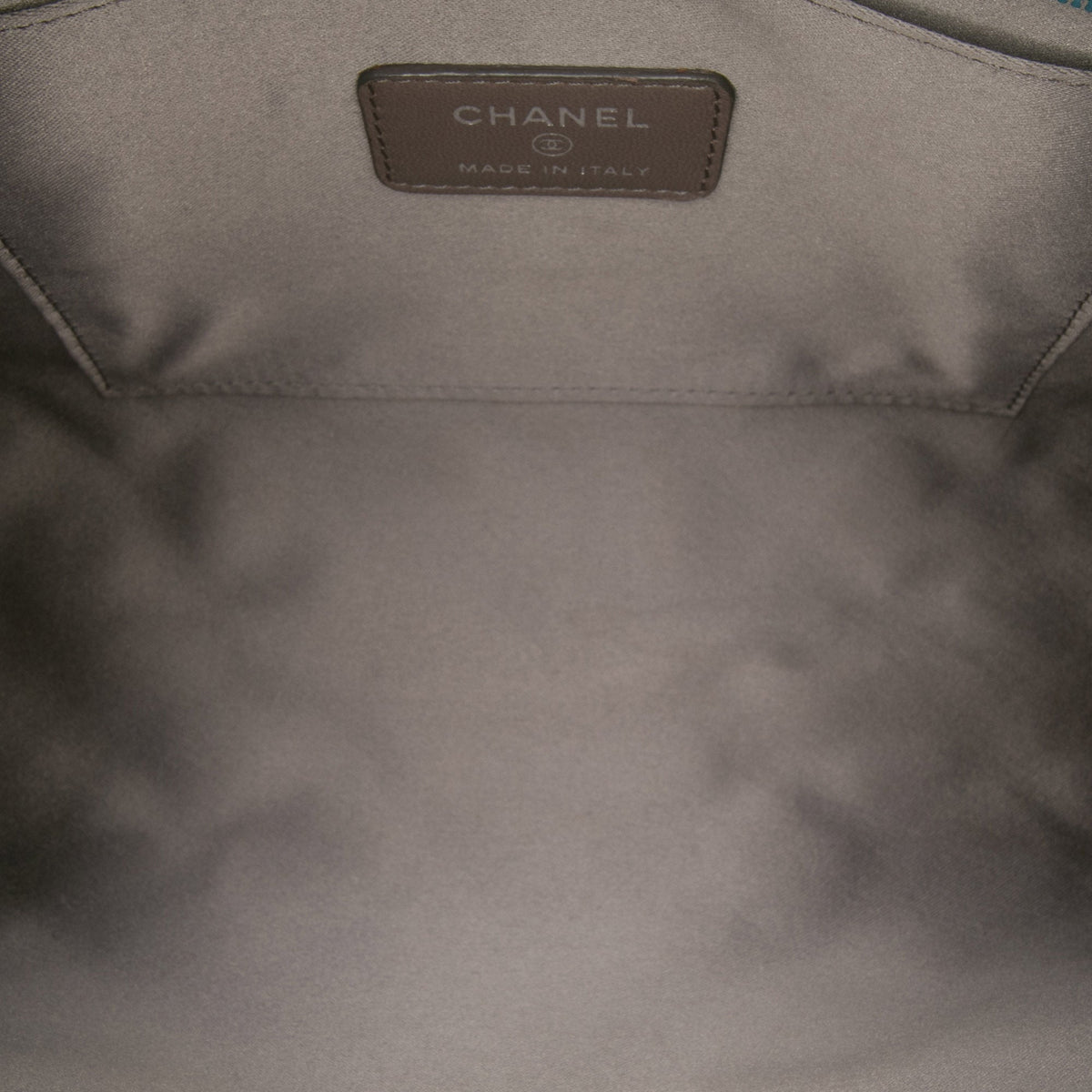Chanel Quilted Patent Precious Symbols Pochette