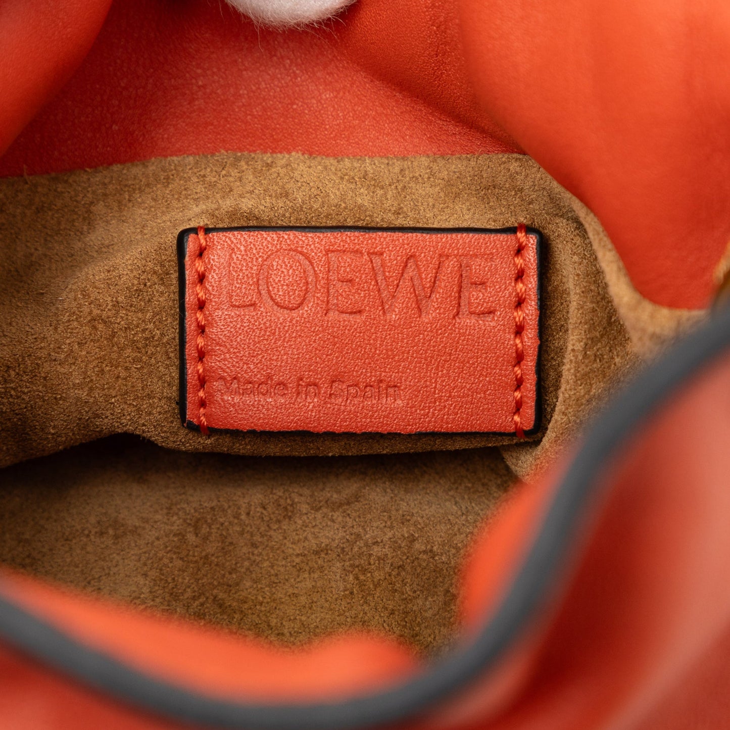 LOEWE Nano Leather Flamenco Knot Chain Crossbody