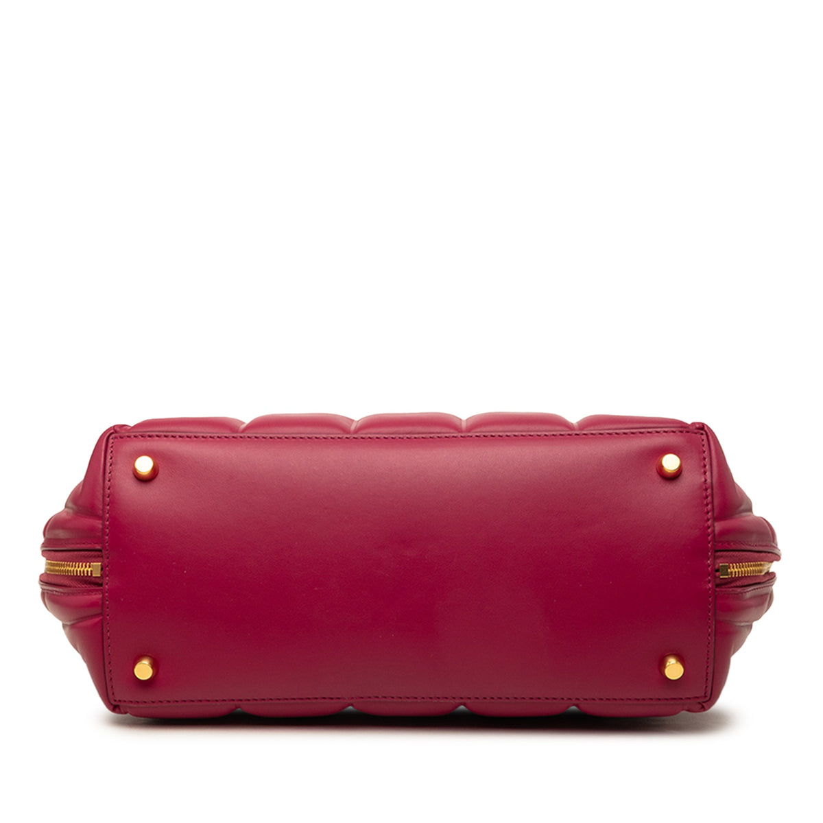Bottega Veneta Medium Padded Leather Swoop Bag — Red