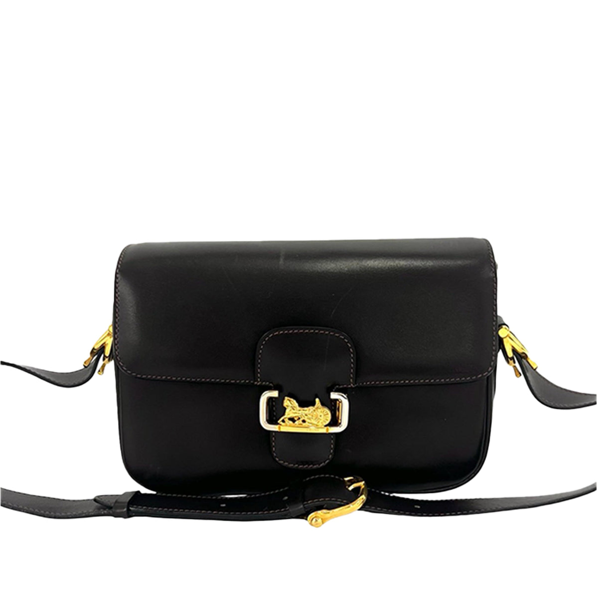 Celine Leather Horse Carriage Shoulder Bag
