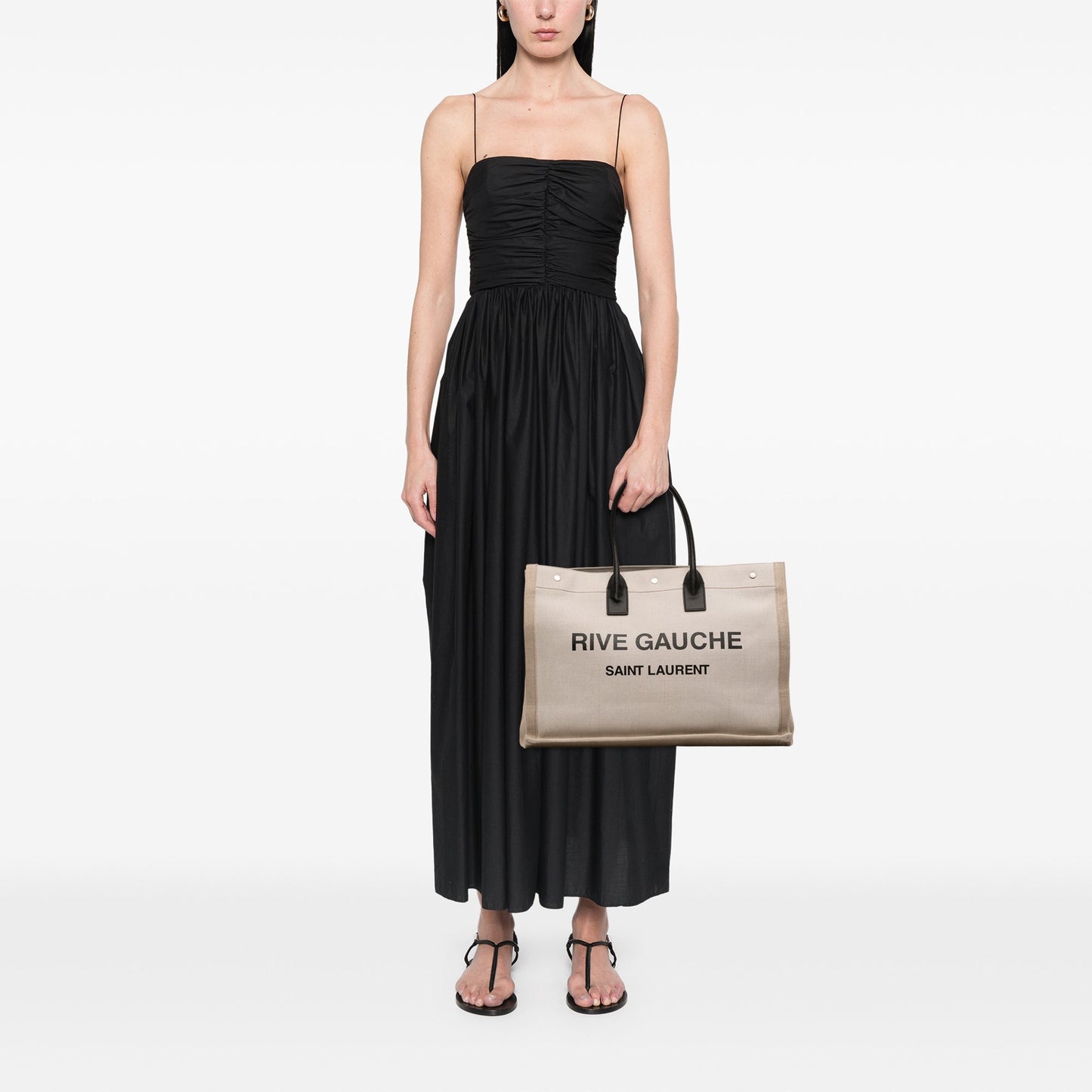 Saint Laurent Canvas Rive Gauche Tote