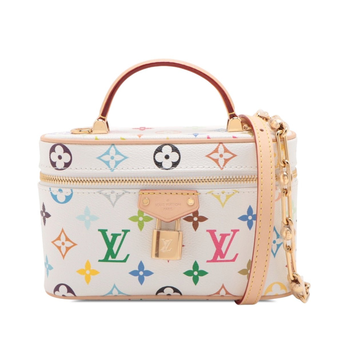 Louis Vuitton Takashi Murakami Monogram Multicolore Vanity Chain Pouch