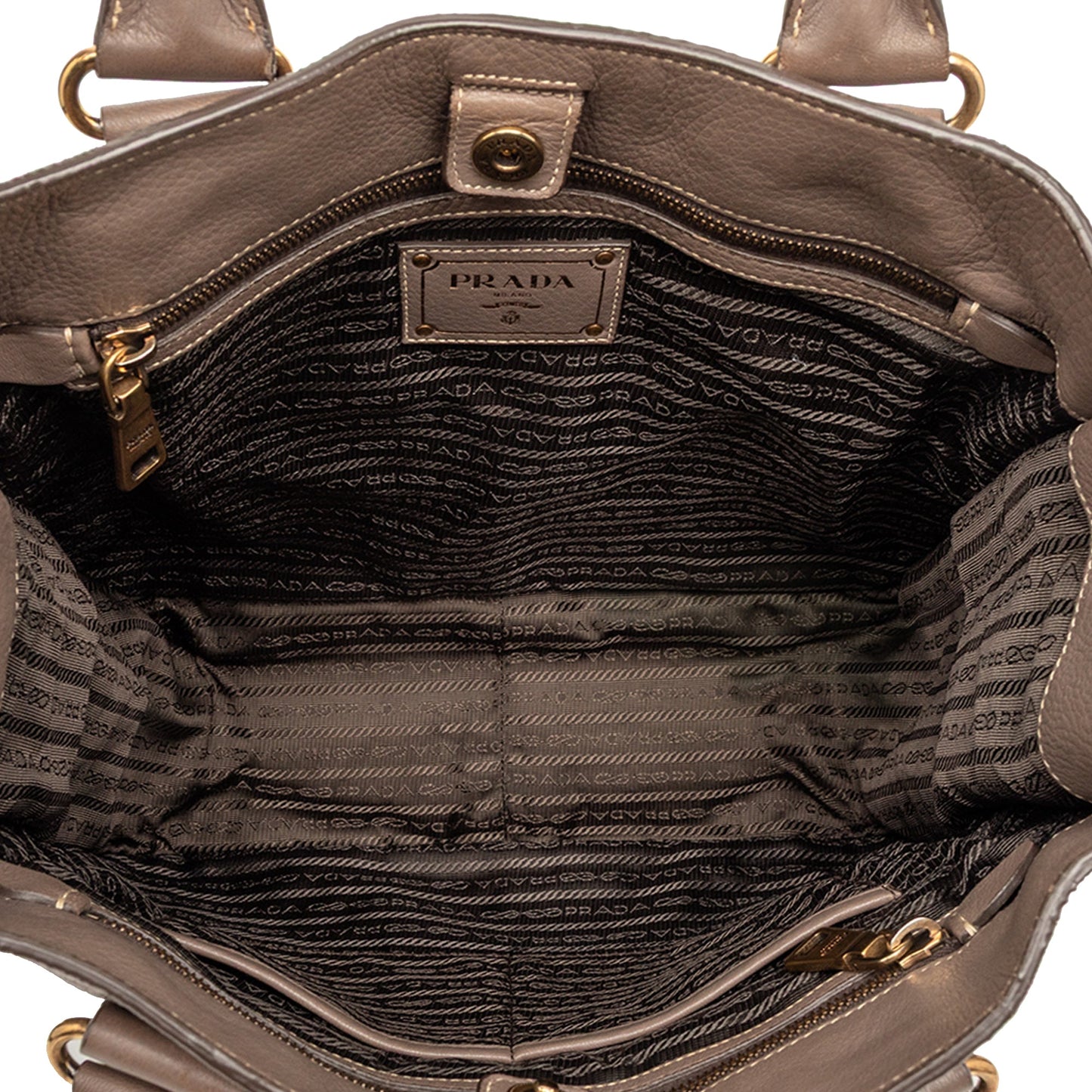 Prada Cervo Open Convertible Tote