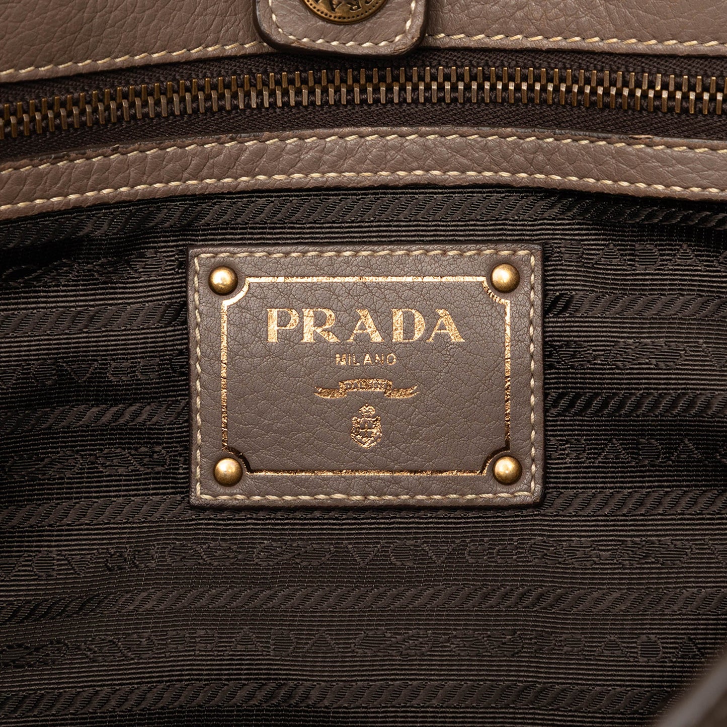 Prada Cervo Open Convertible Tote