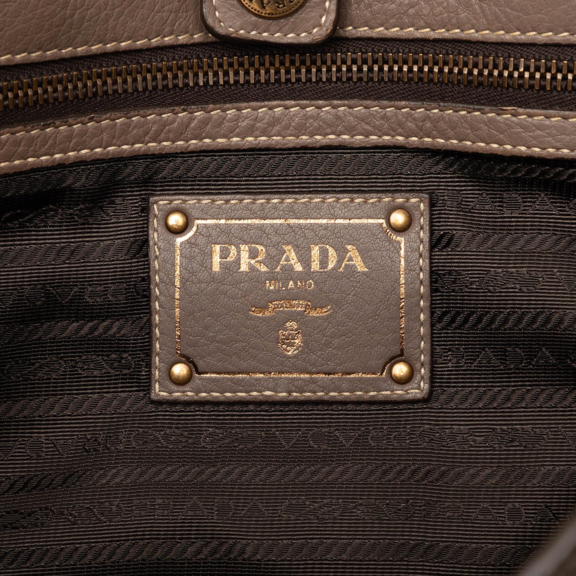 Prada Cervo Open Convertible Tote