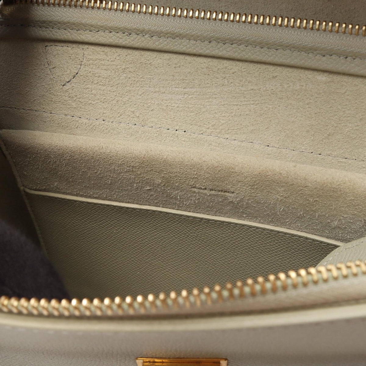 Celine Micro Grained Calfskin Belt Bag — Gray