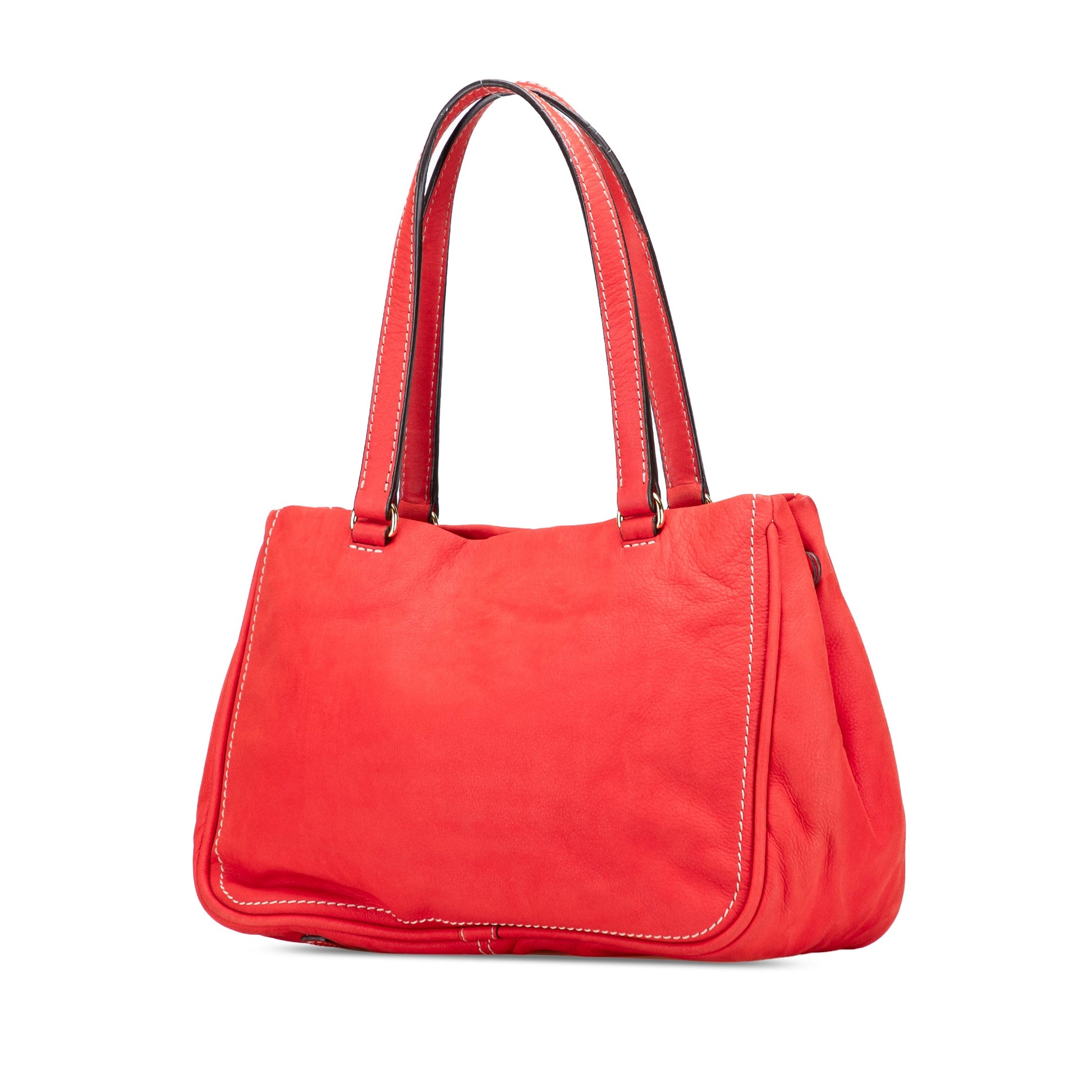 LOEWE Nubuck Anagram Madrid Fringe Shoulder Bag