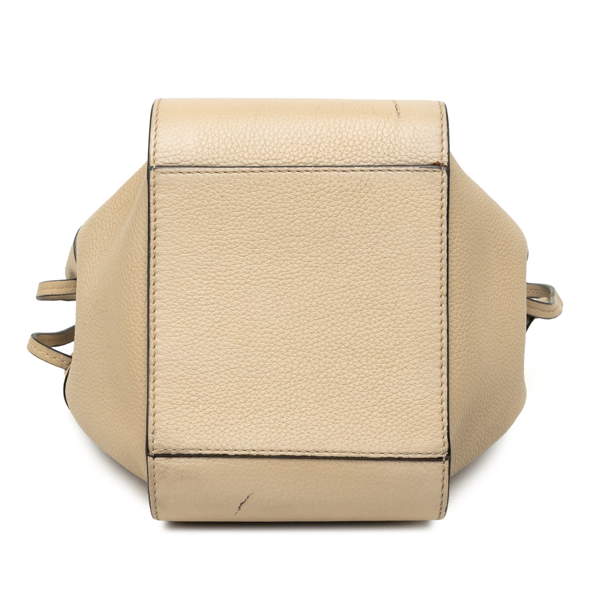 LOEWE Mini Grained Calfskin Drawstring Hammock Bag