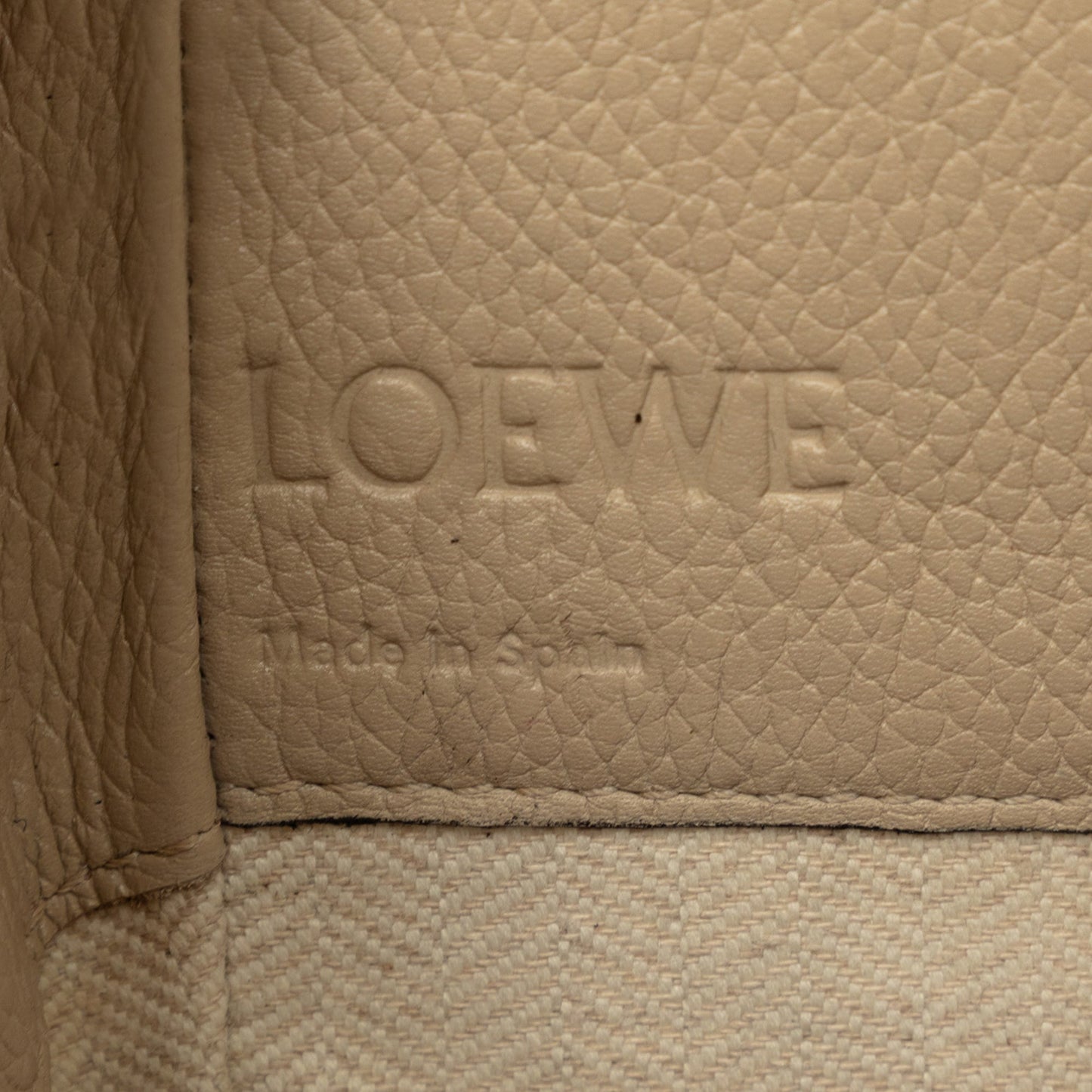 LOEWE Mini Grained Calfskin Drawstring Hammock Bag
