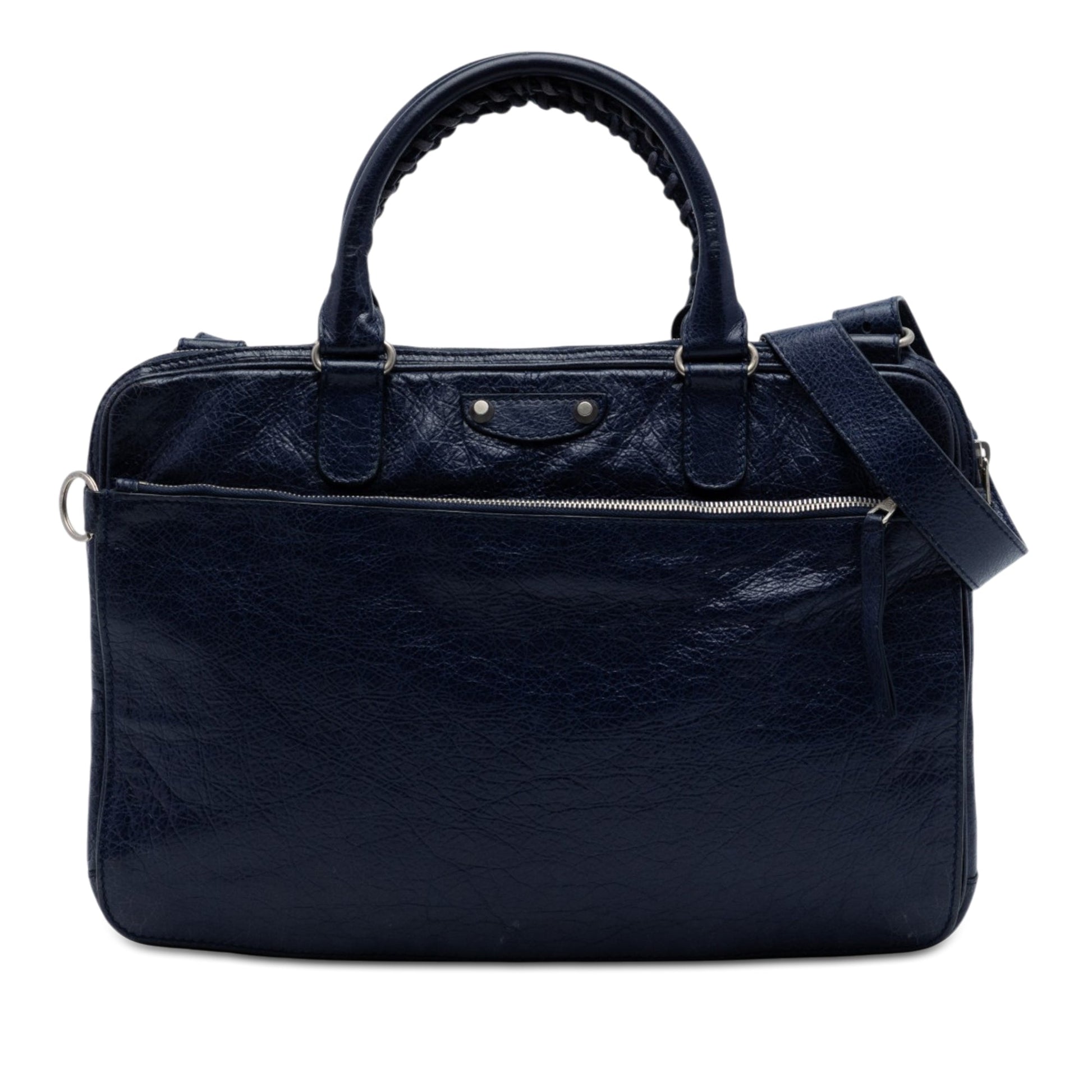 Balenciaga Lambskin Motocross Giant 12 Briefcase
