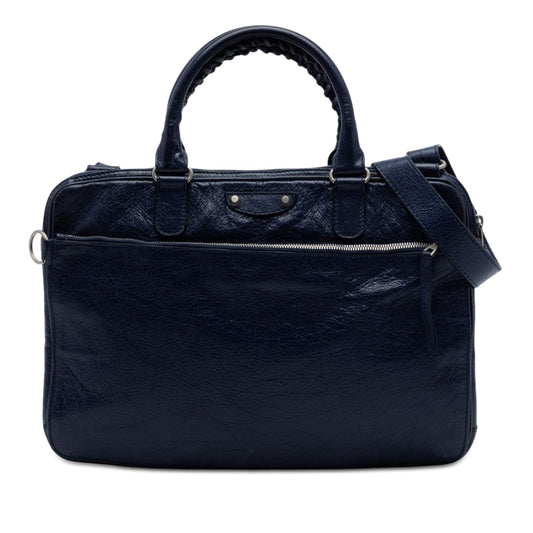 Balenciaga Lambskin Motocross Giant 12 Briefcase