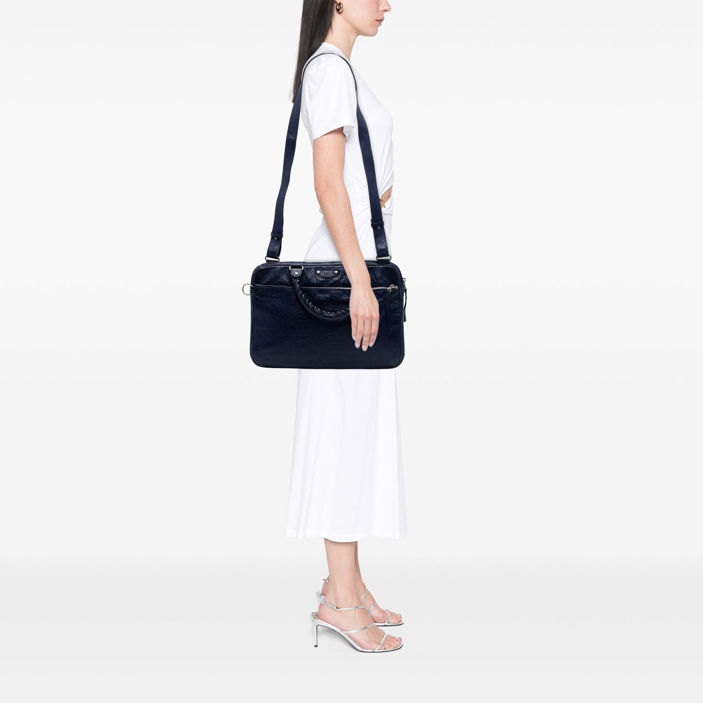 Balenciaga Lambskin Motocross Giant 12 Briefcase