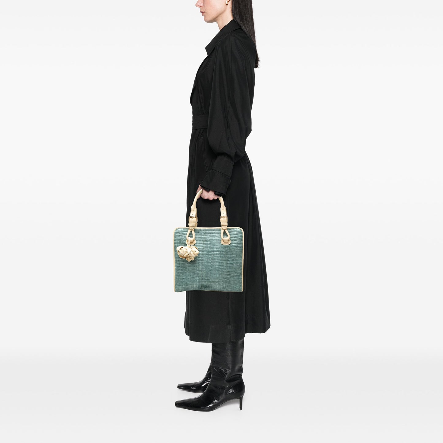 Celine Raffia Boogie Handbag