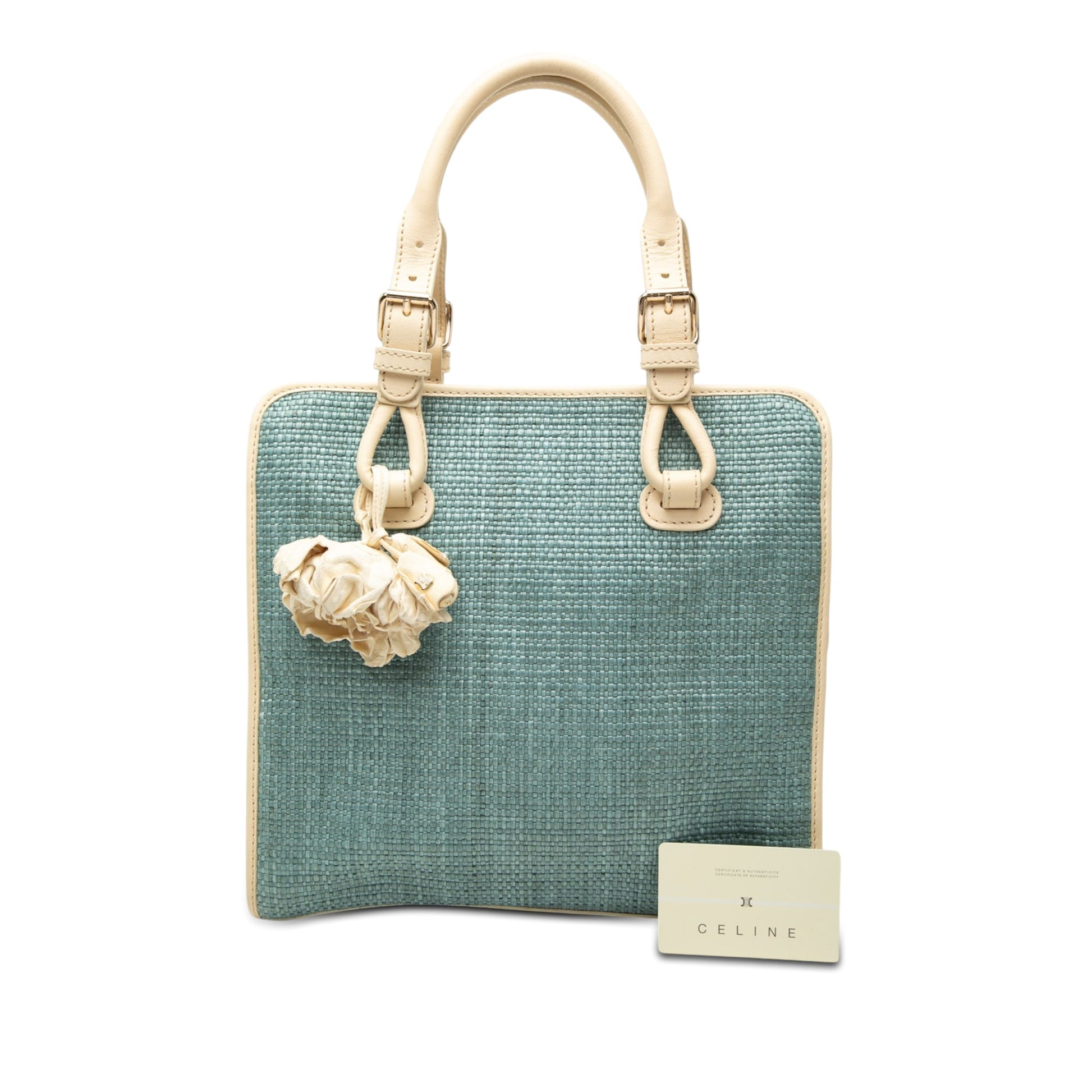 Celine Raffia Boogie Handbag