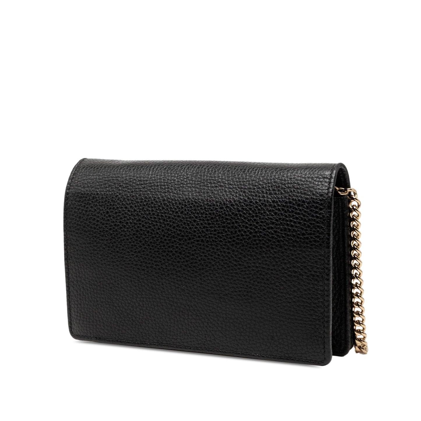 Gucci Pebbled Calfskin Soho Wallet On Chain