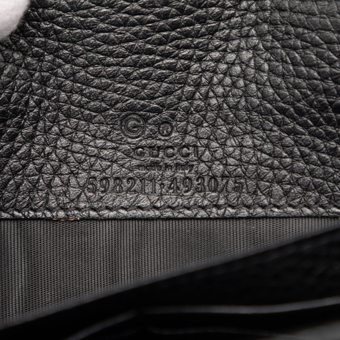 Gucci Pebbled Calfskin Soho Wallet On Chain