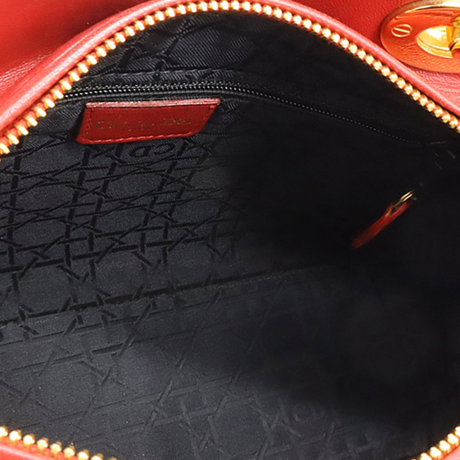 Dior Medium Lambskin Cannage Lady Dior