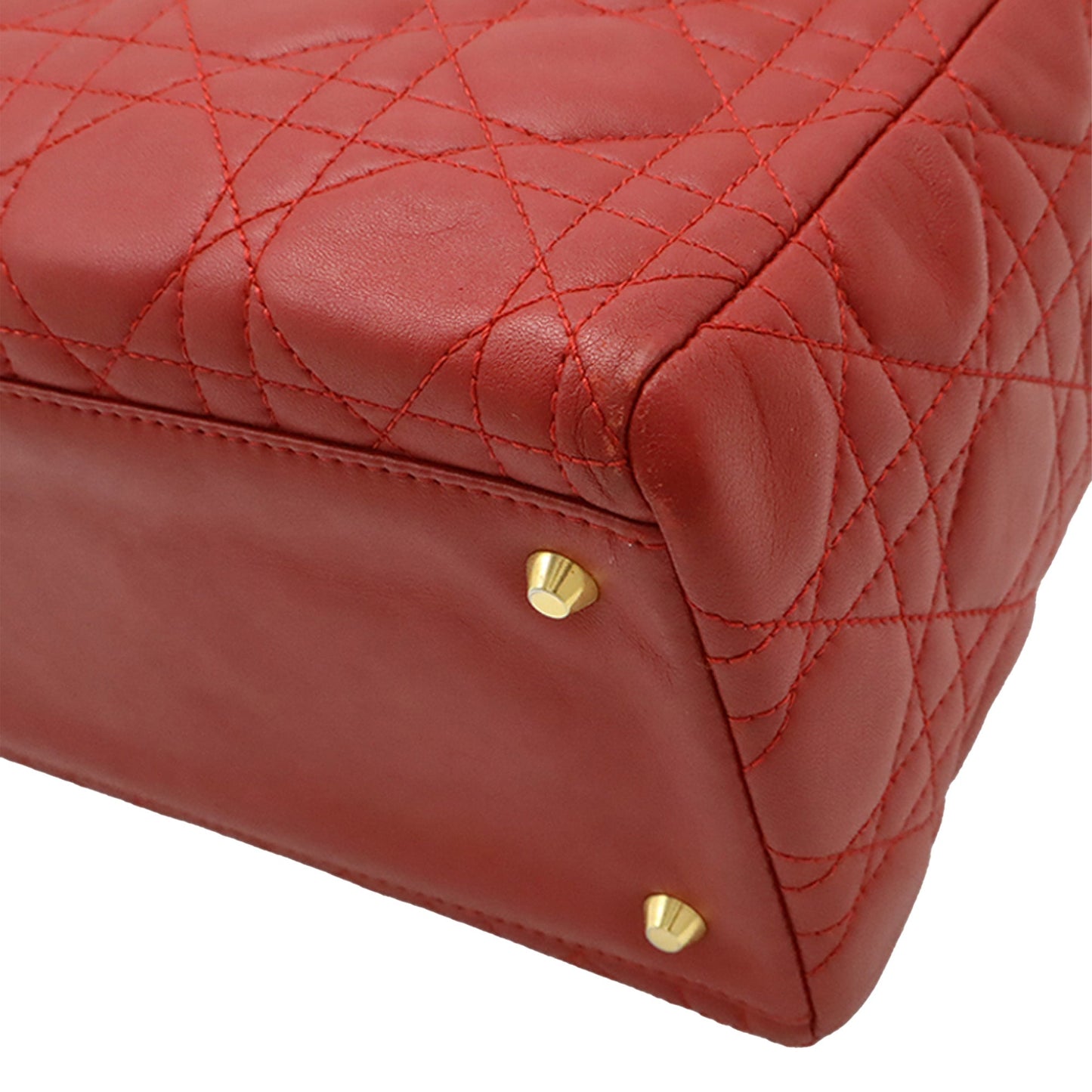 Dior Medium Lambskin Cannage Lady Dior