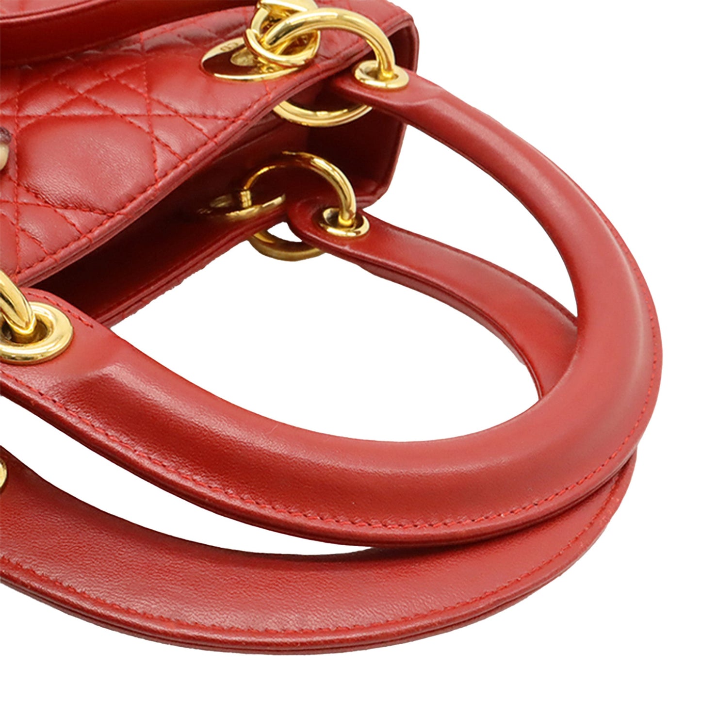 Dior Medium Lambskin Cannage Lady Dior