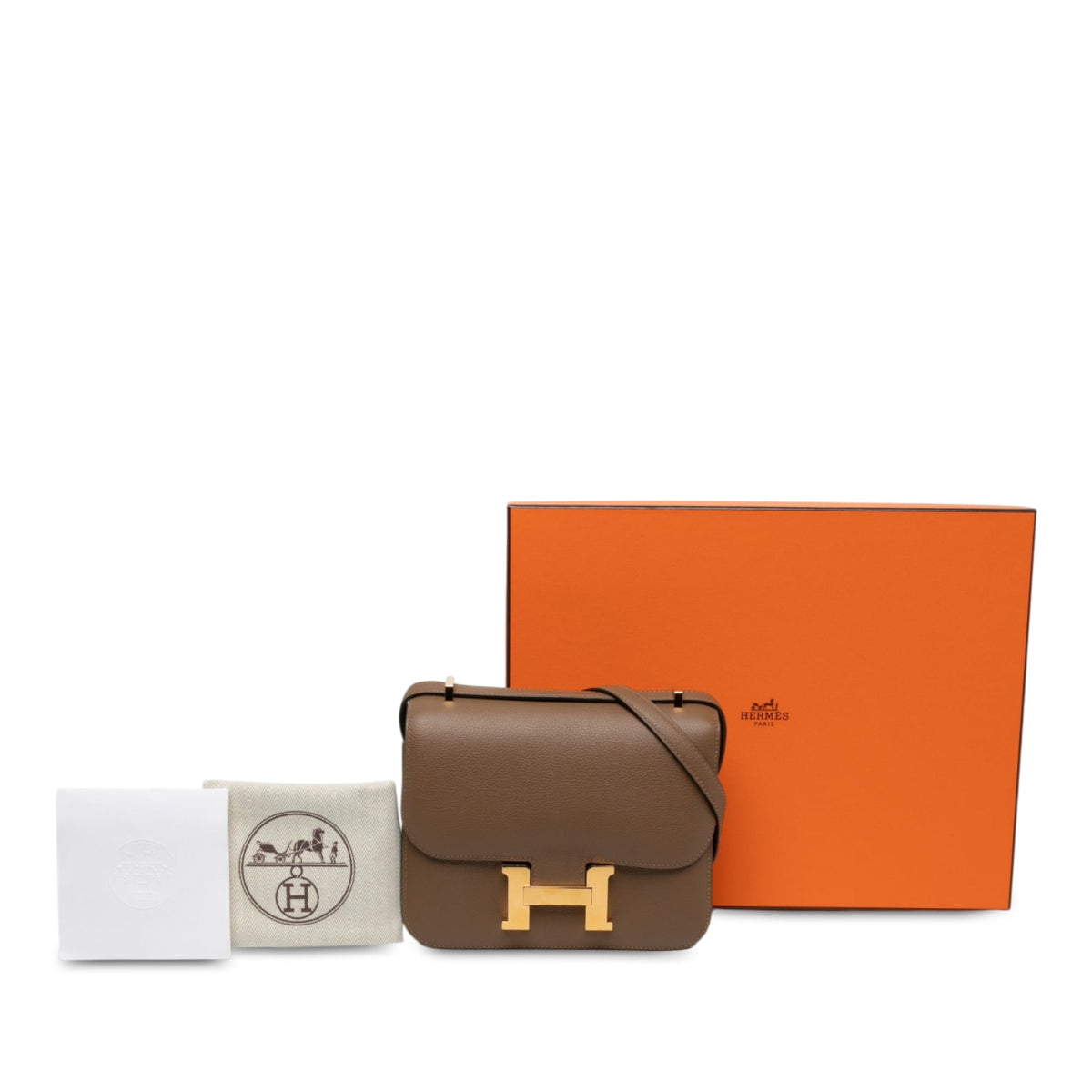 Hermès Mini Chevre Mysore Constance 18 — Brown