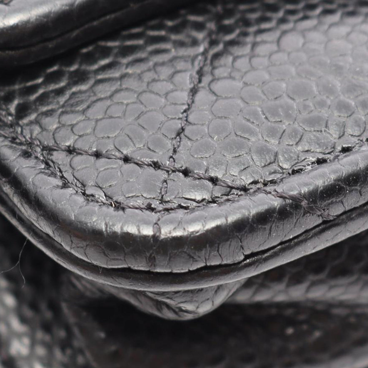 Chanel CC Quilted Caviar Wallet on Chain