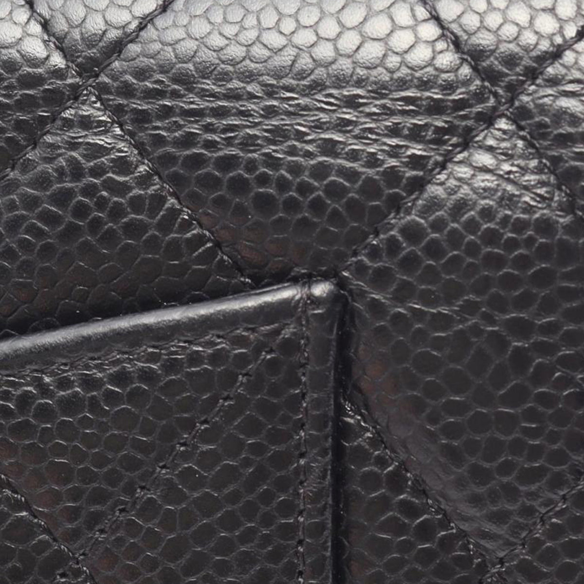 Chanel CC Quilted Caviar Wallet on Chain