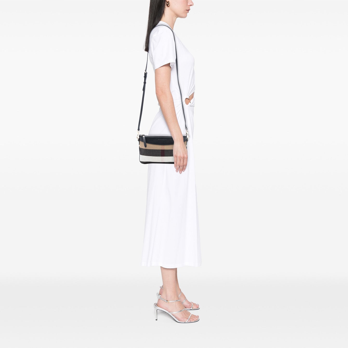 Burberry Mega Check Canvas Peyton Crossbody