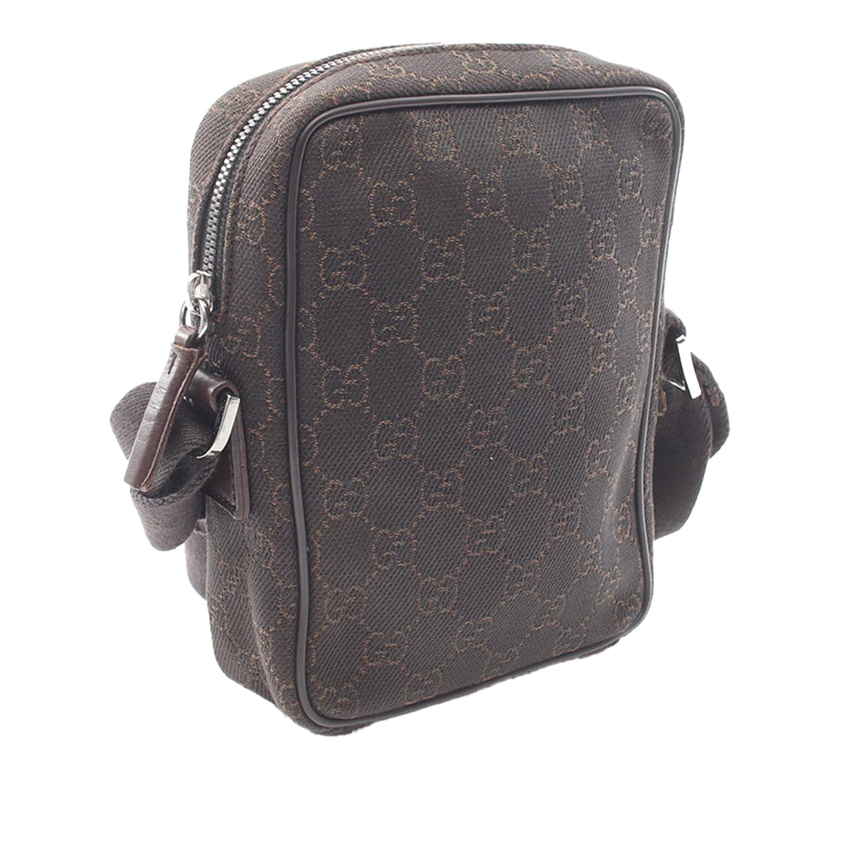 Gucci GG Canvas Crossbody — Brown