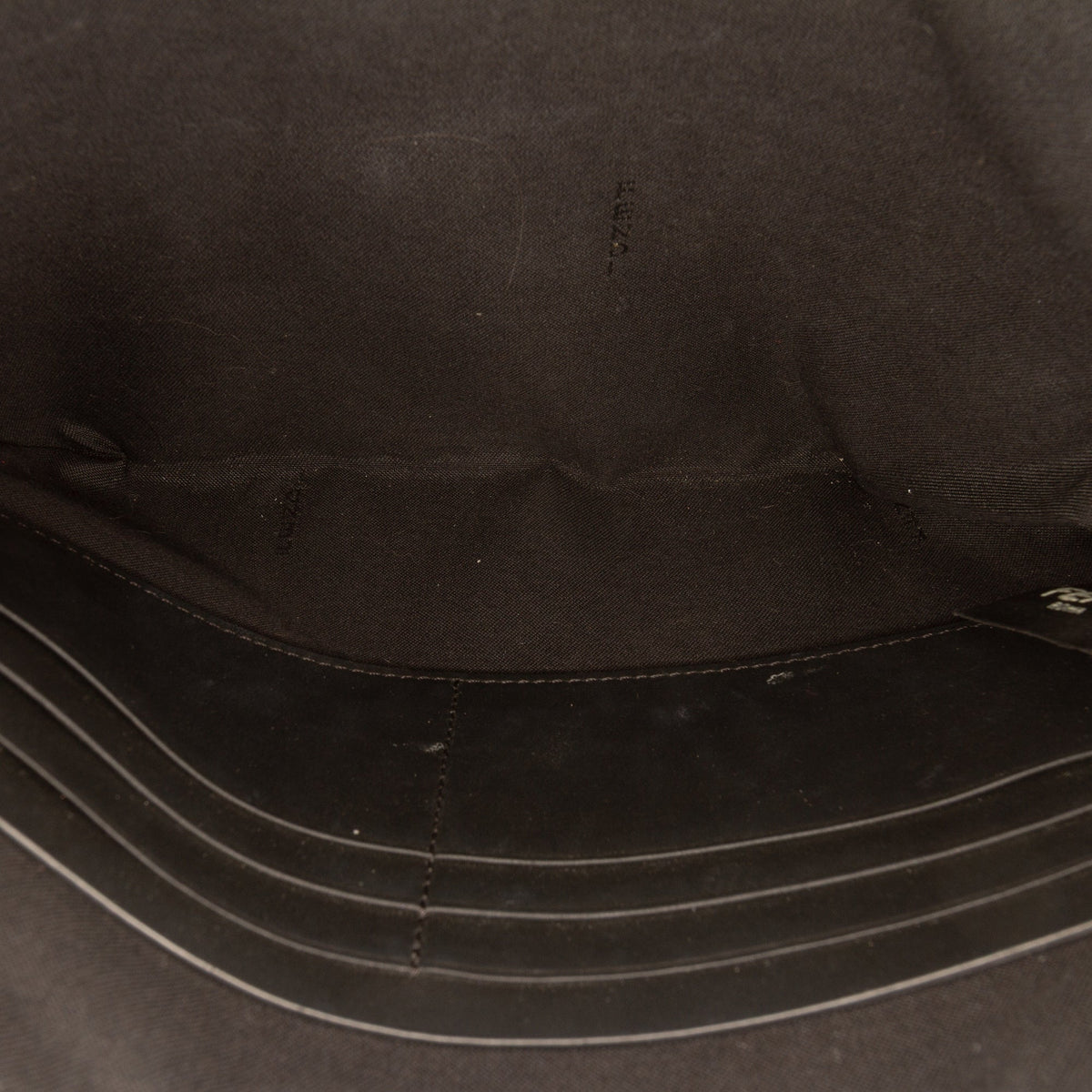 Fendi Zucca Coated Canvas Clutch