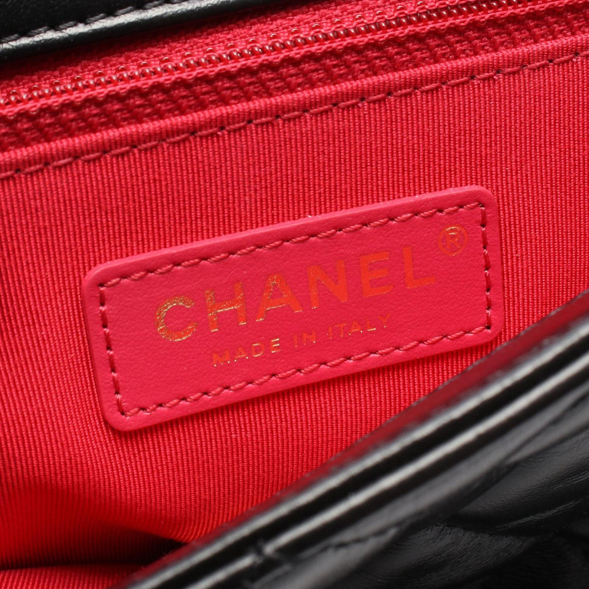 Chanel Quilted Shiny Lambskin Flap