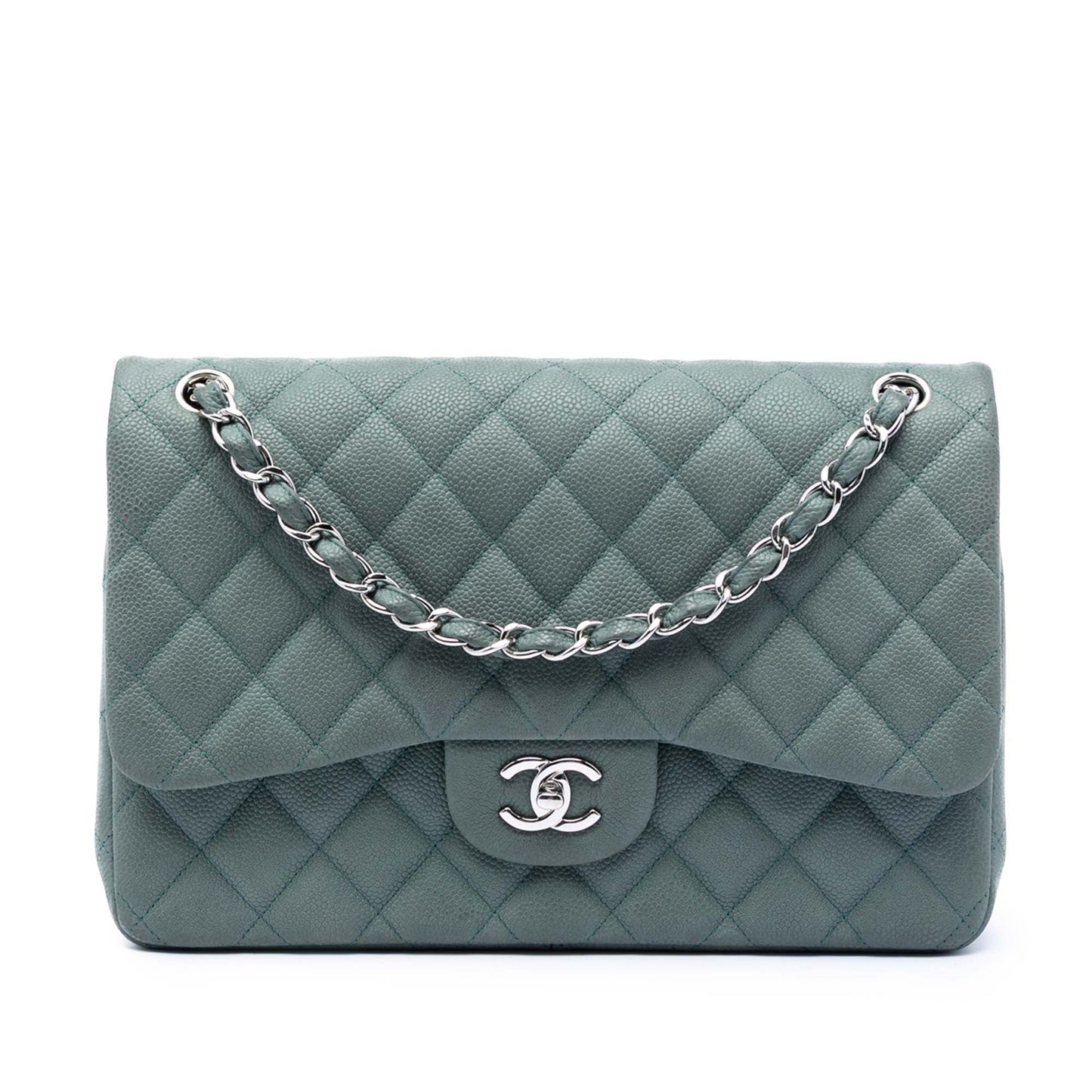 Chanel Jumbo Classic Iridescent Caviar Double Flap