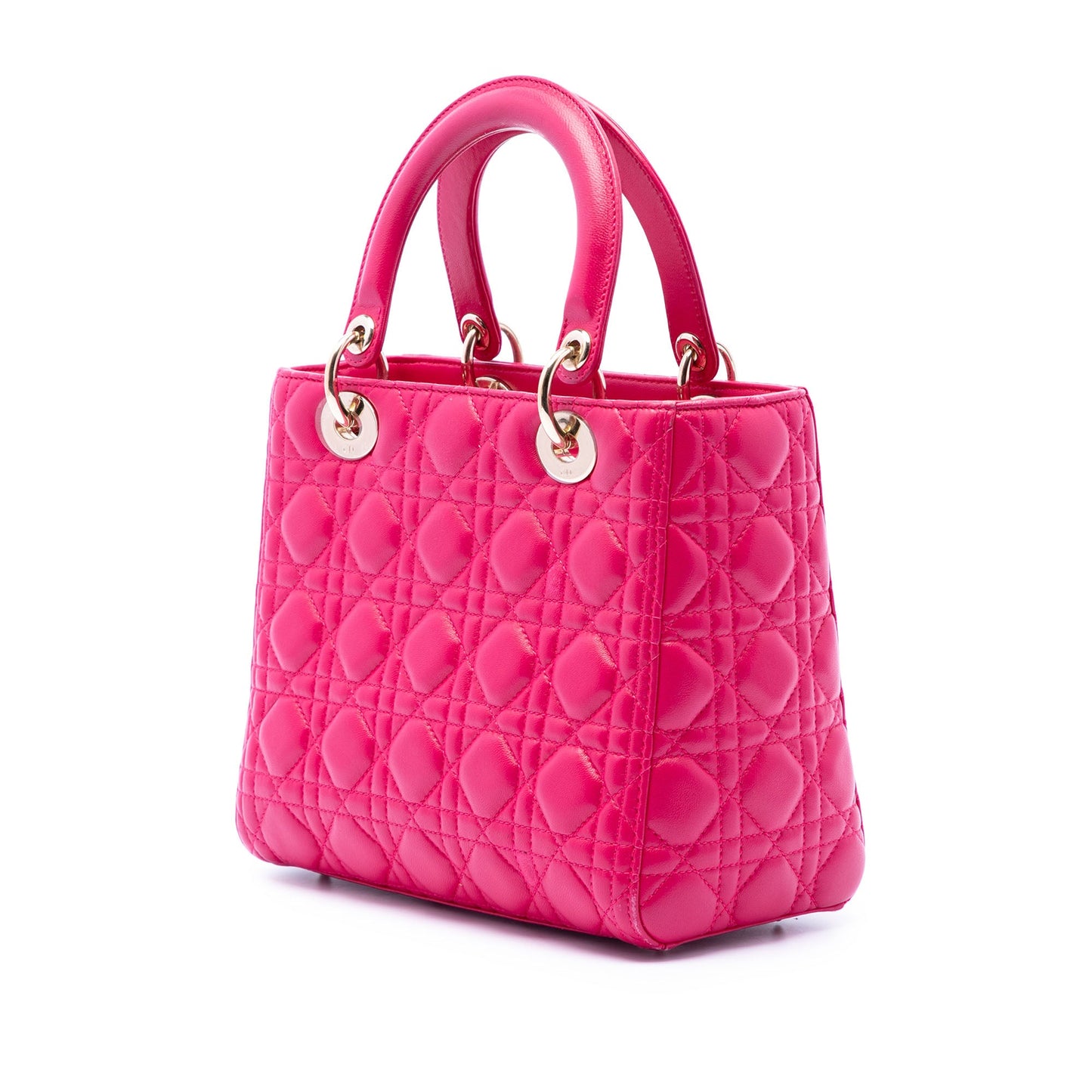 Dior Medium Lambskin Cannage Lady Dior