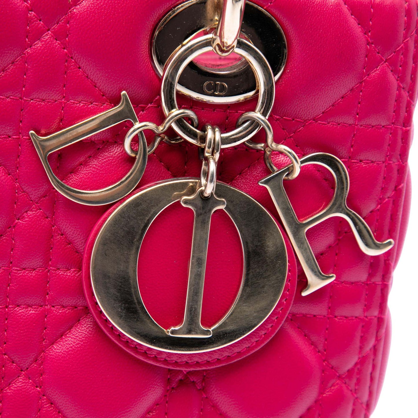 Dior Medium Lambskin Cannage Lady Dior