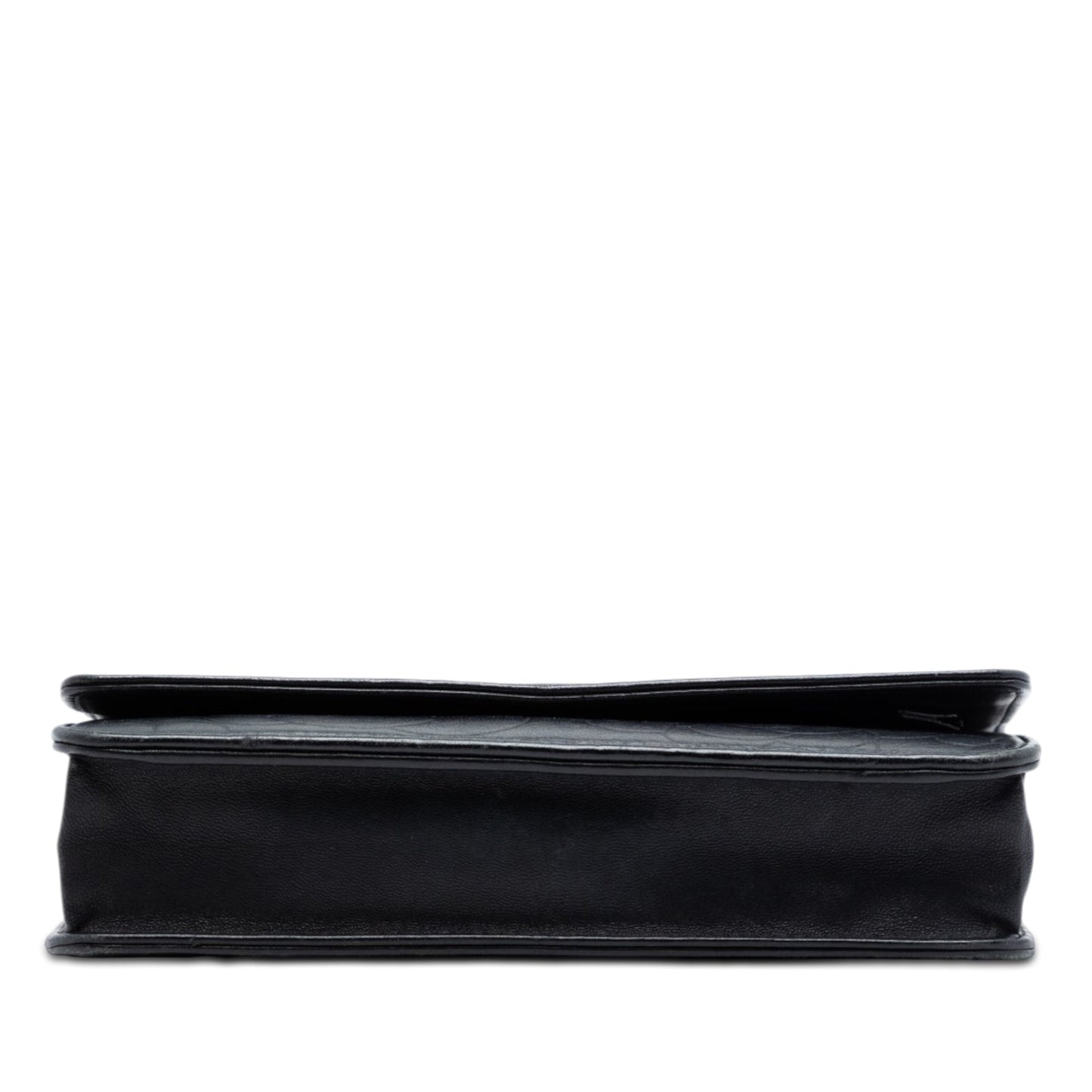 Chanel CC Embossed Lambskin Camellia Wallet On Chain