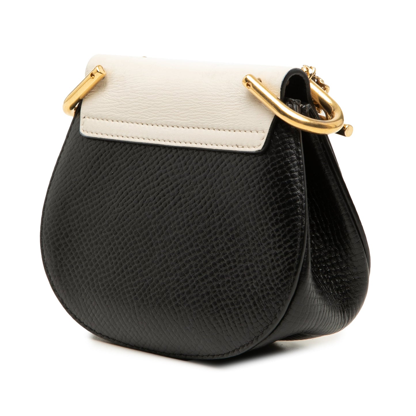 Chloé Mini Bicolor Grained Calfskin Drew Crossbody