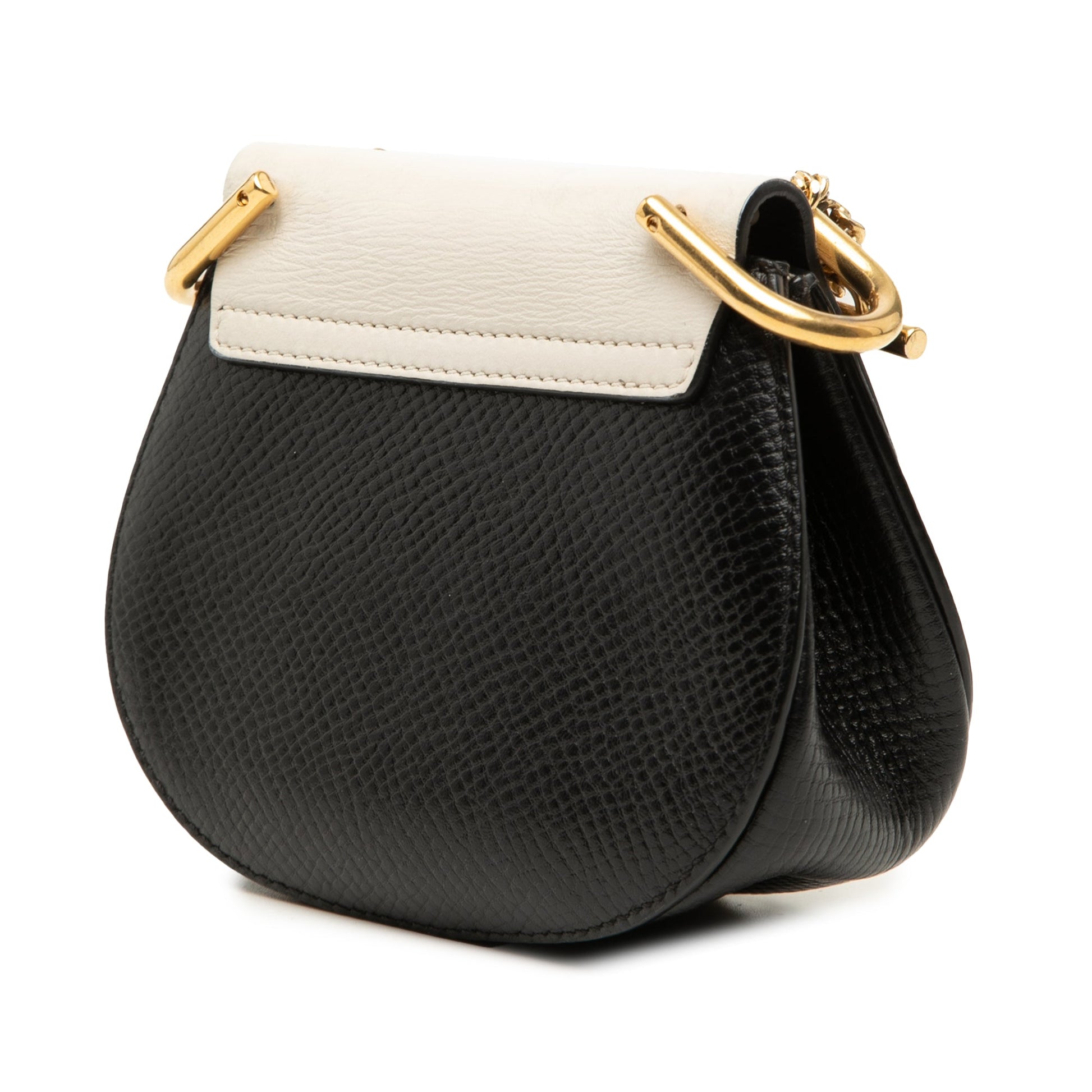 Chloé Mini Bicolor Grained Calfskin Drew Crossbody