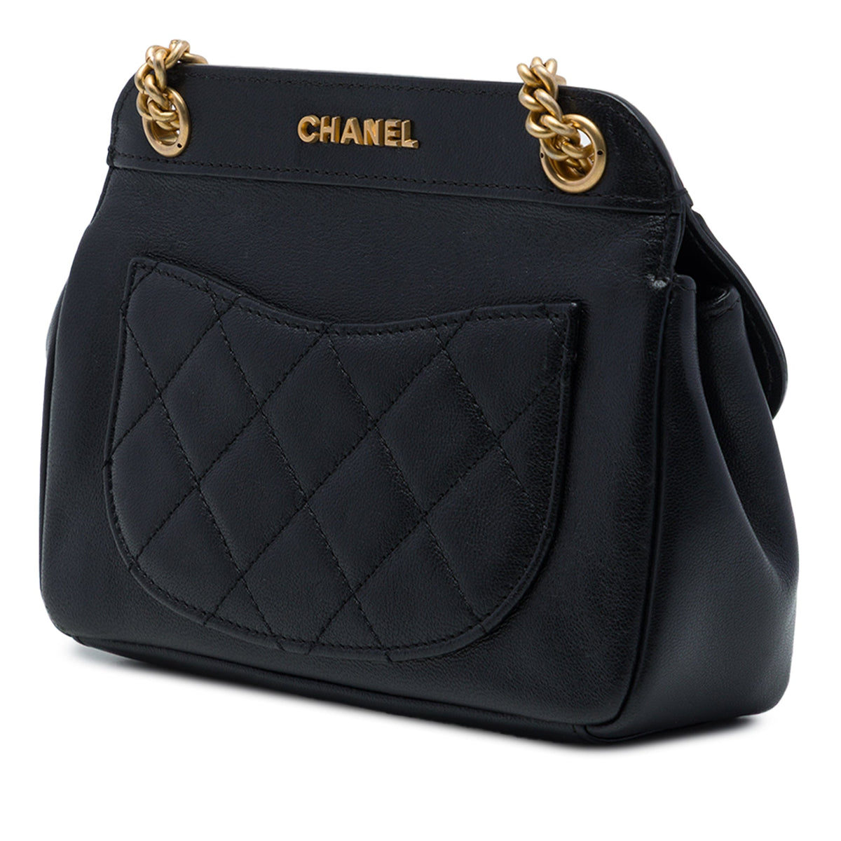 Chanel Small Quilted Lambskin Curved Flap