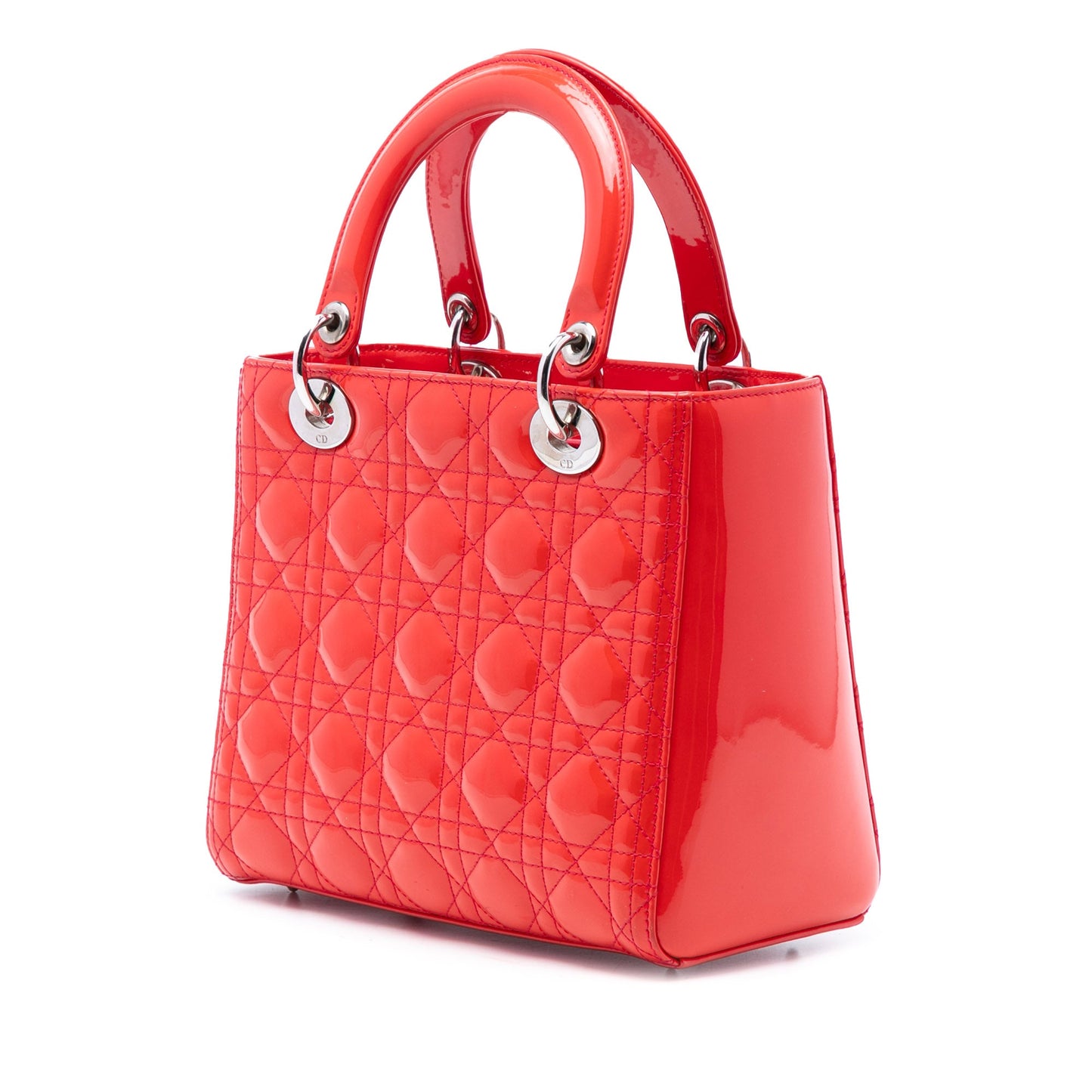 Dior Medium Patent Cannage Lady Dior
