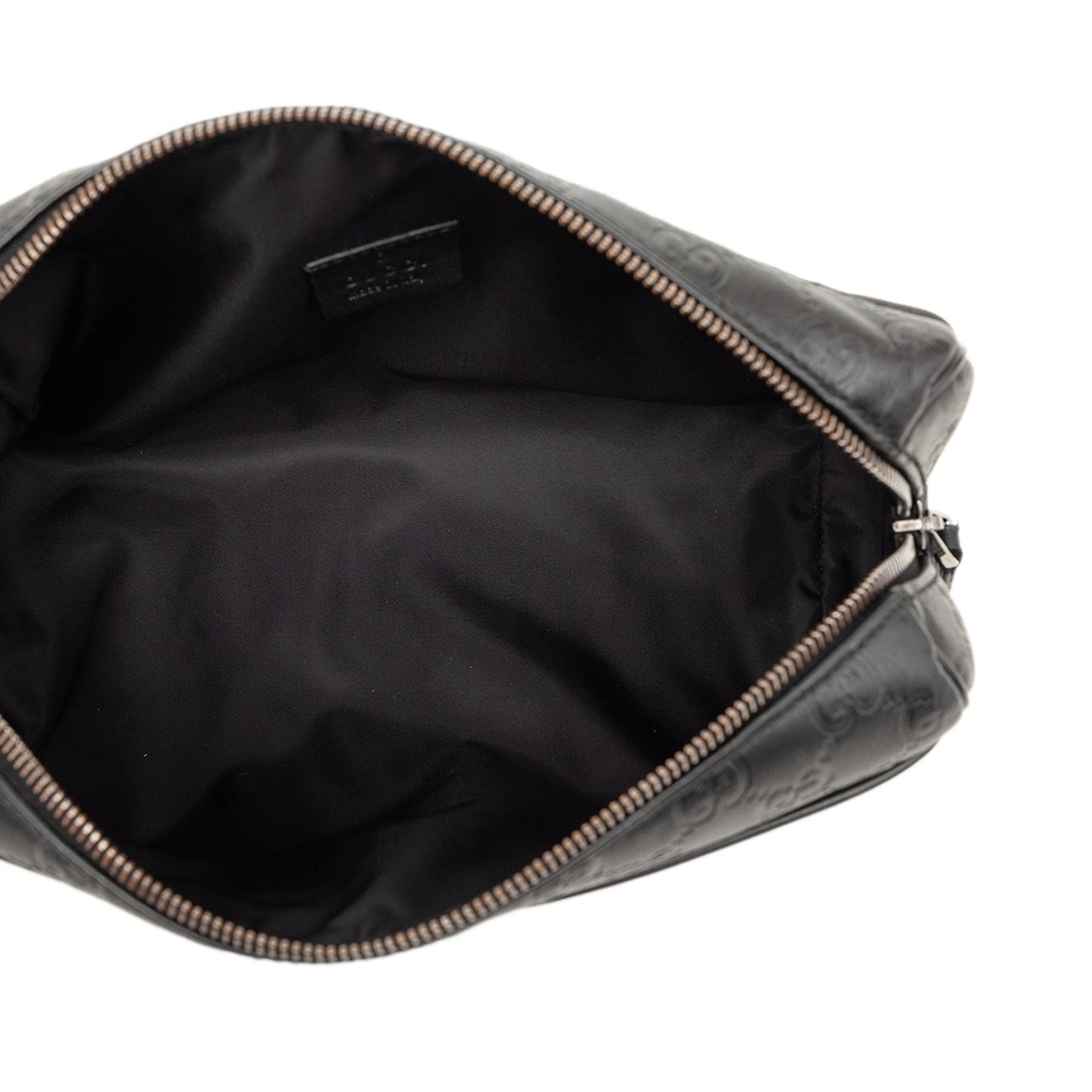 Gucci Guccissima Trimmed Nylon Clutch