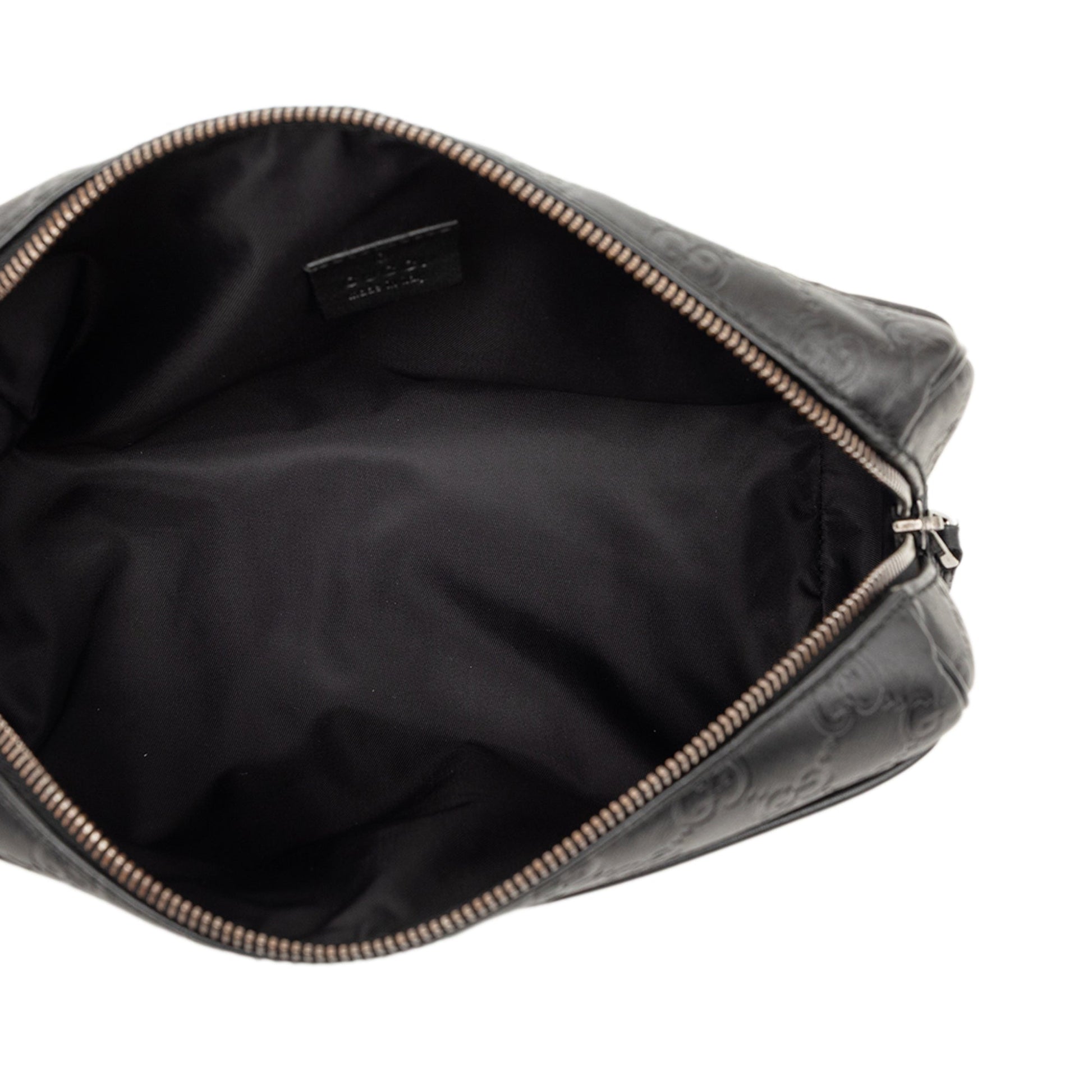 Gucci Guccissima Trimmed Nylon Clutch