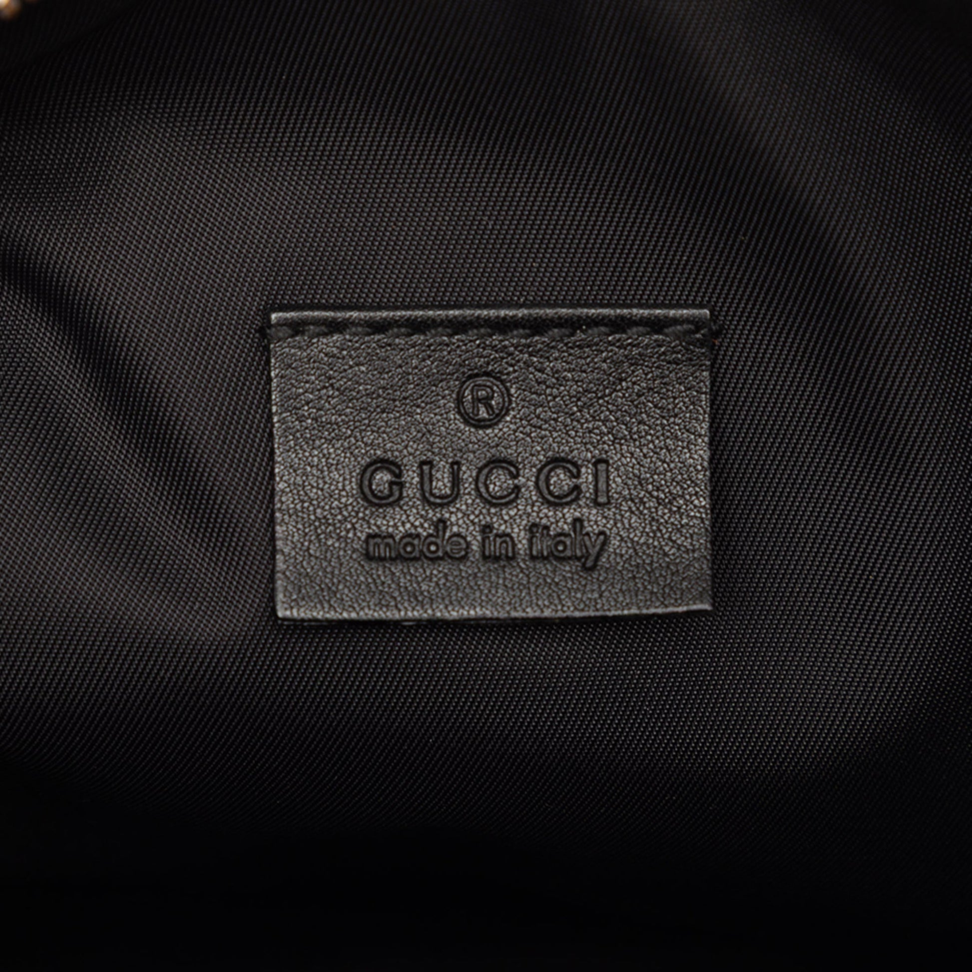 Gucci Guccissima Trimmed Nylon Clutch