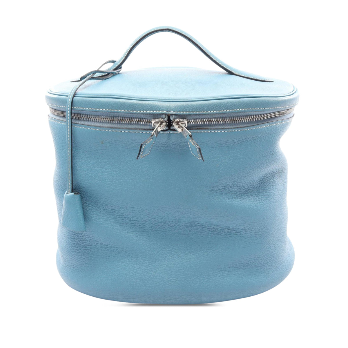 Hermès Clemence Intercity Vanity Bag — Blue