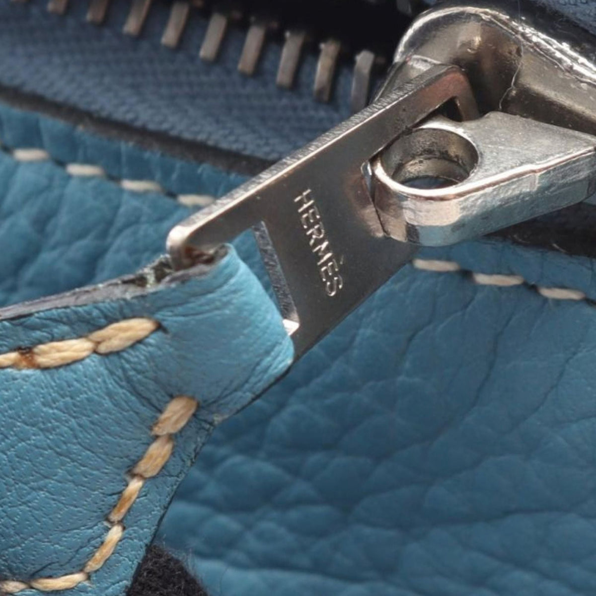 Hermès Clemence Intercity Vanity Bag — Blue