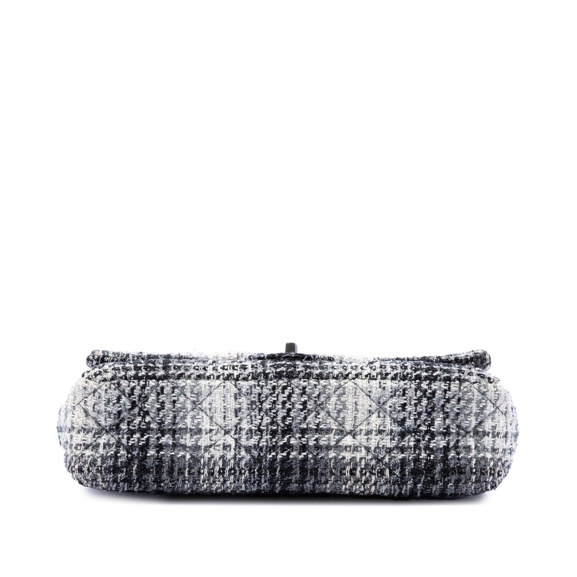 Chanel Medium Classic Quilted Tweed Double Flap